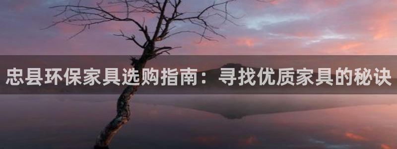 杏耀网页手机登录：忠县环保家具选购指南：寻找优质家具的秘诀
