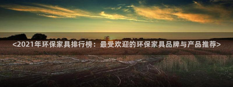 杏耀平台指定：<2021年环保家具排行榜：最受欢迎的环保家具